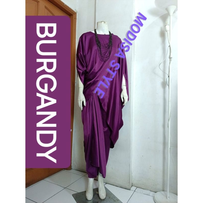 TERLARIS KAFTAN ASIMETRIS ONE SET/ TERMURAH KAFTAN JUMBO ONE SET MODISA STYLE  / BESTSELLER KAFTAN S