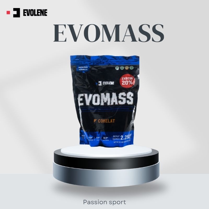 evomass 5 lbs susu gainer suplemen fitnes gym penambah berat badan