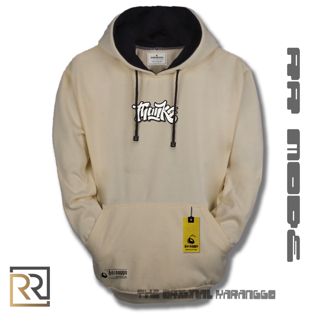 Hoodie Pria Aesthetic Warna Cream Original Distro Bandung