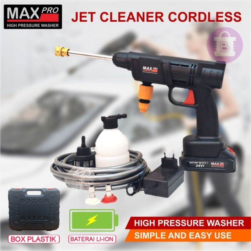Jet Cleaner Cordless Baterai | Semprotan Air Baterai Portable | Pistol Semprot Air Baterei | Mesin S