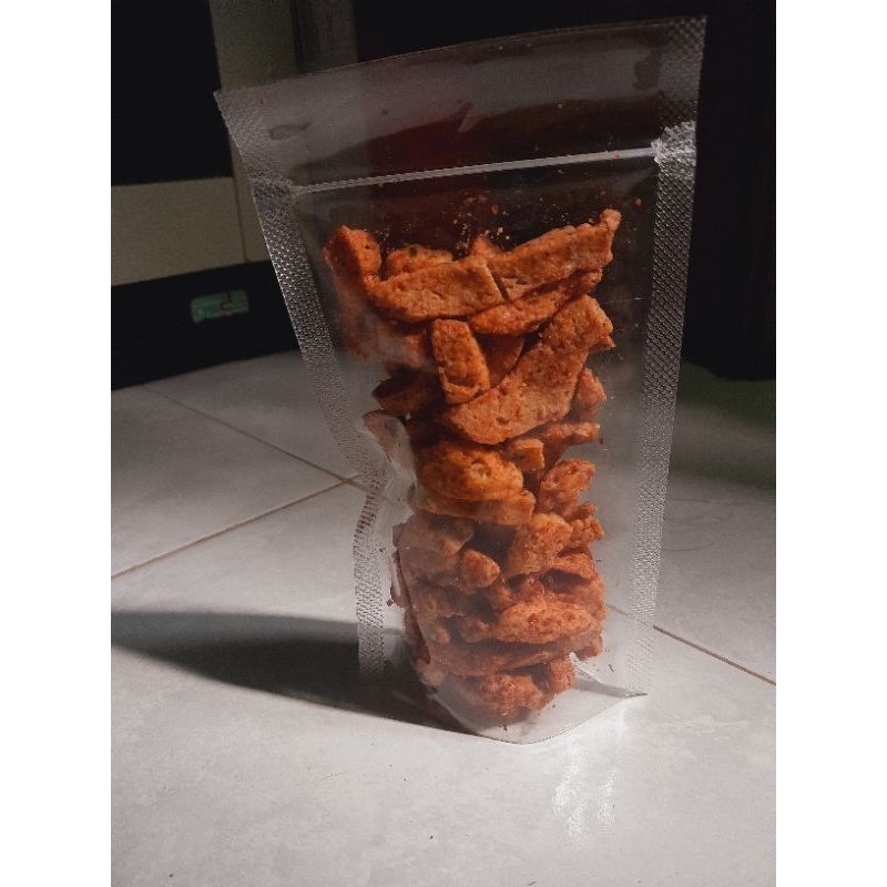 

Camilan Basreng Pedas Daun jeruk | 250 gram