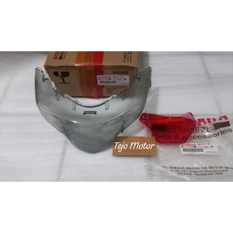 MIKA LAMPU STOP BELAKANG SET BENING DAN MERAH MIO GEAR 113 ORIGINAL ORI YAMAHA B3W-H4733-00 & B3W-H4