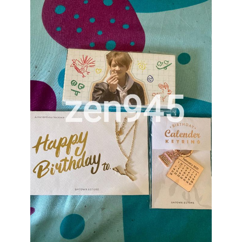 Jaemin birthday necklace, Doyoung birthday keyring