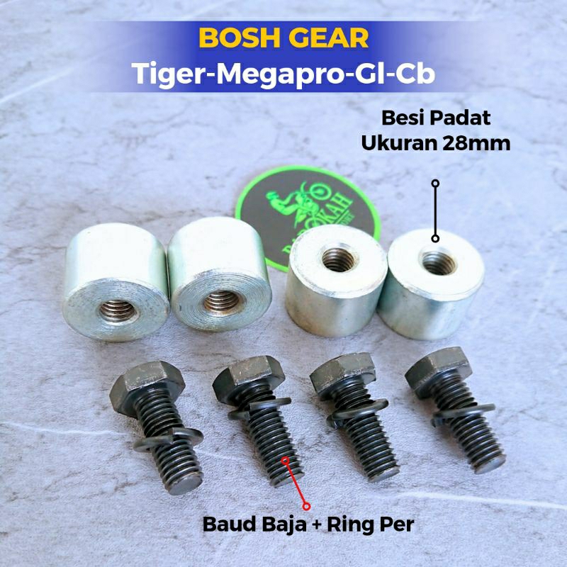 Bosh Gear Tiger Revo Megapro Primus Lama Gl Pro Max Drat Full Besi Baut Baja