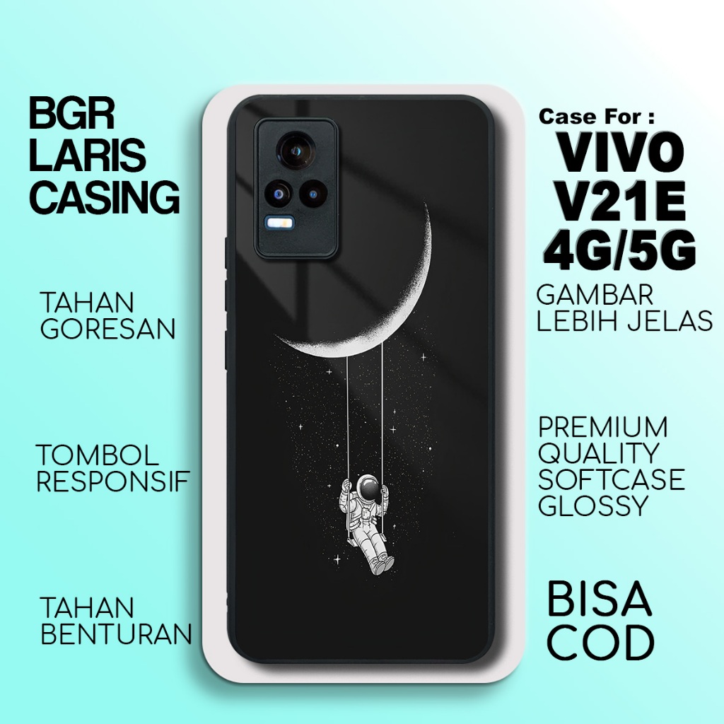 Case Vivo V21E 4G Terbaru Astronot Casing Vivo V21E 5G Termurah Hardcase Softcase Glossy Terlaris