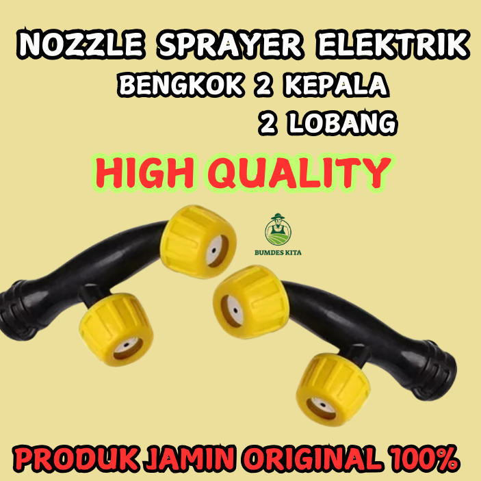 NOZZLE SPUYER SPRAYER ELEKTRIK KEPALA 2 LUBANG