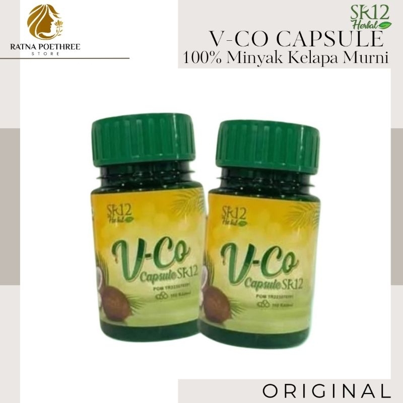 

SR12 VCO VICO Capsule 100 kapsul Virgin Coconut Oil Imun Booster