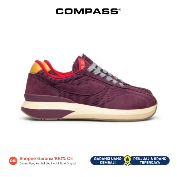 Sepatu Compass Velocity Year Of The Rabbit Maroon