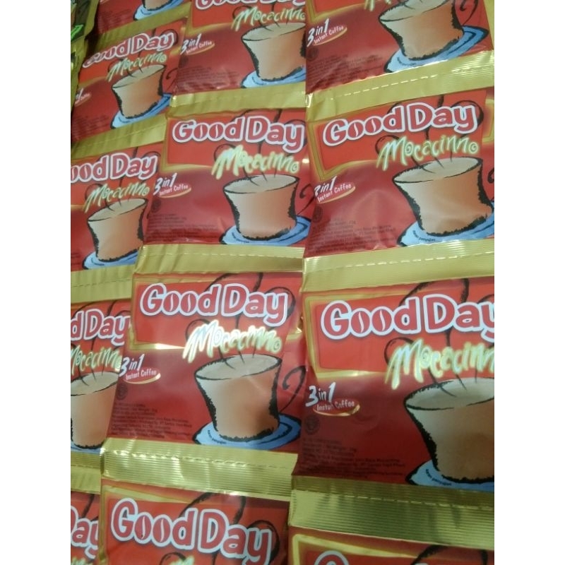 

Goodday Mocacinno 3 IN 1 INSTAN 1 RENCENG ISI 10 sachet