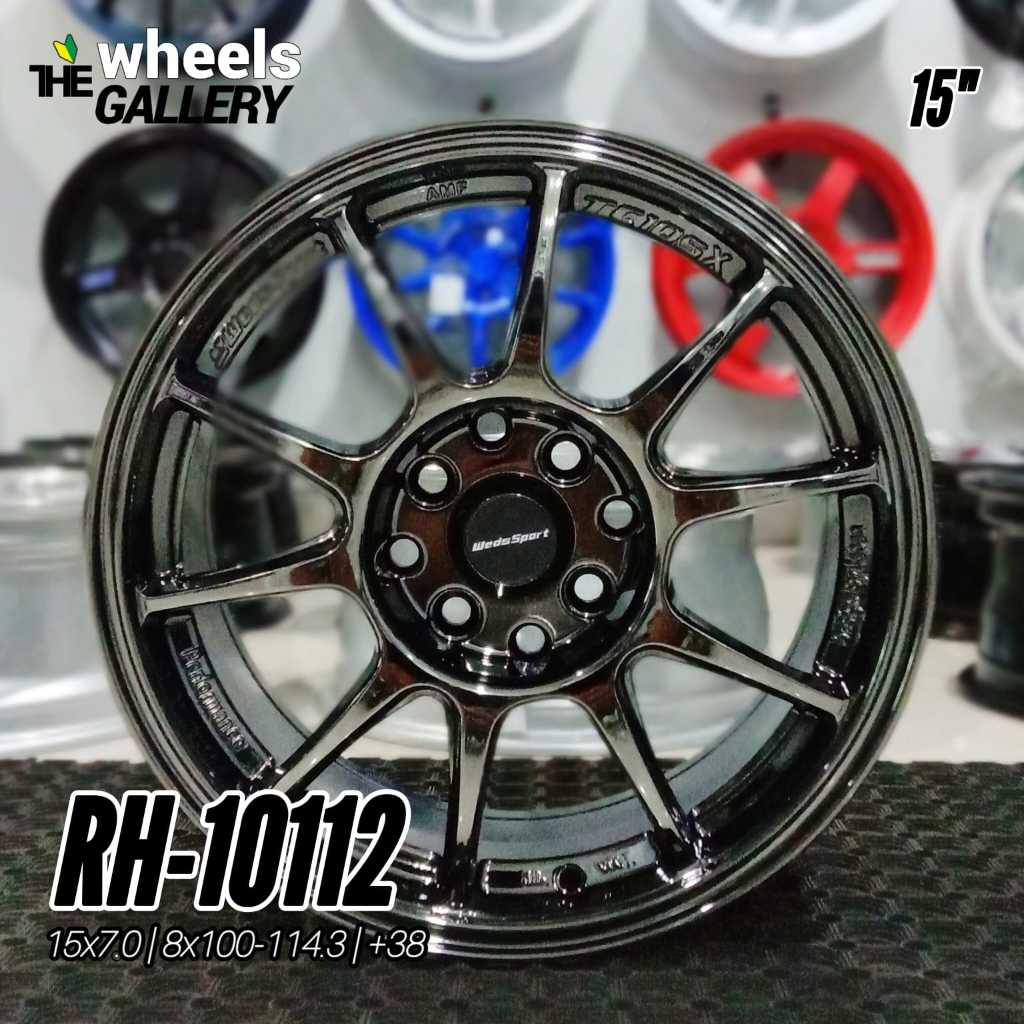 Velg Mobil Only JF Luxury TC-105N/RH-10112 15" 8x100/114.3 By RH Wheels - Black Chrome