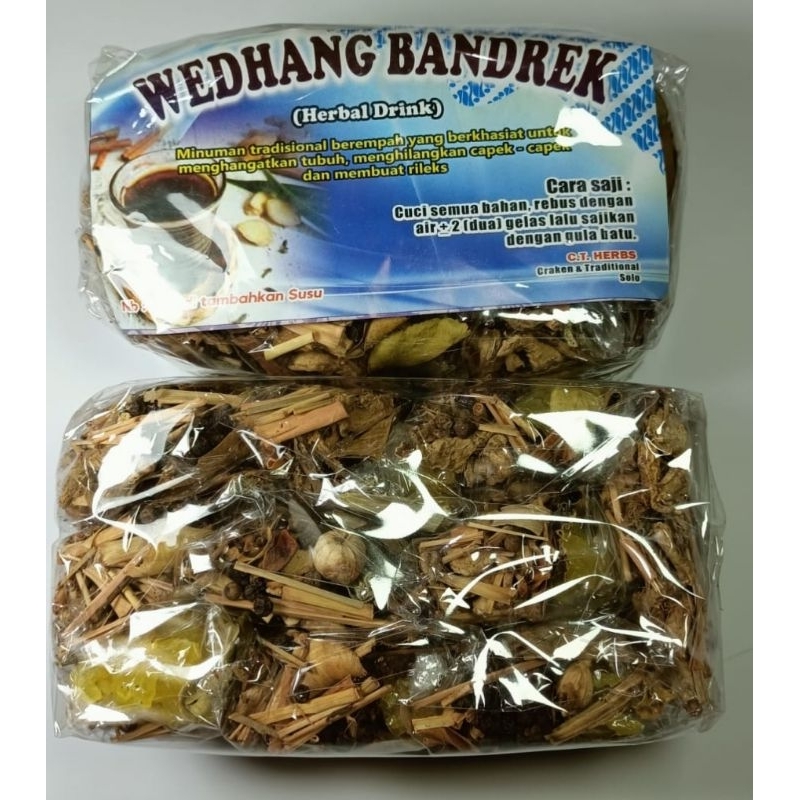 

Wedang Bandrek Komplit Gula batu khas solo