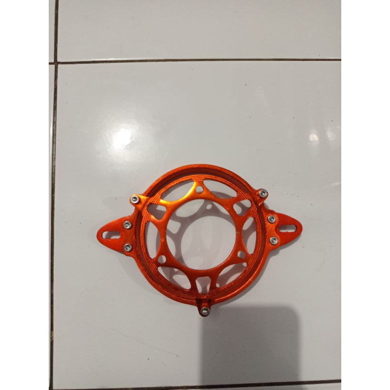 COVER EXTRAFAN KIPAS RADIATOR COVER TUTUP KIPAS RADIATOR VARIO NMAX AEROX LEXY ADV WARNA ORANGE