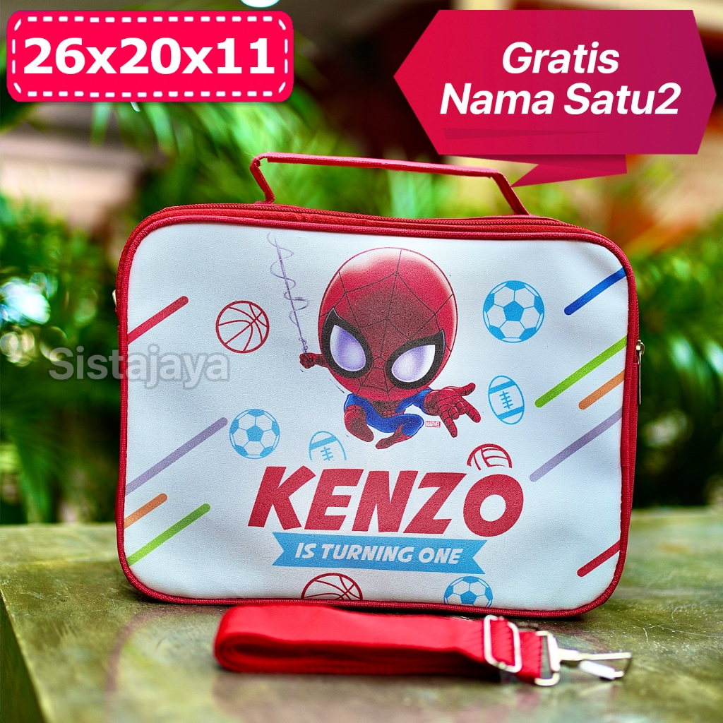Goodiebag Souvenir Ultah Anak Custom Nama Spiderman