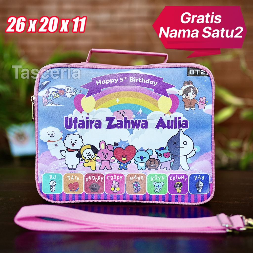 

Goodie Bag Selempang Ulang Tahun Anak Custom BT21