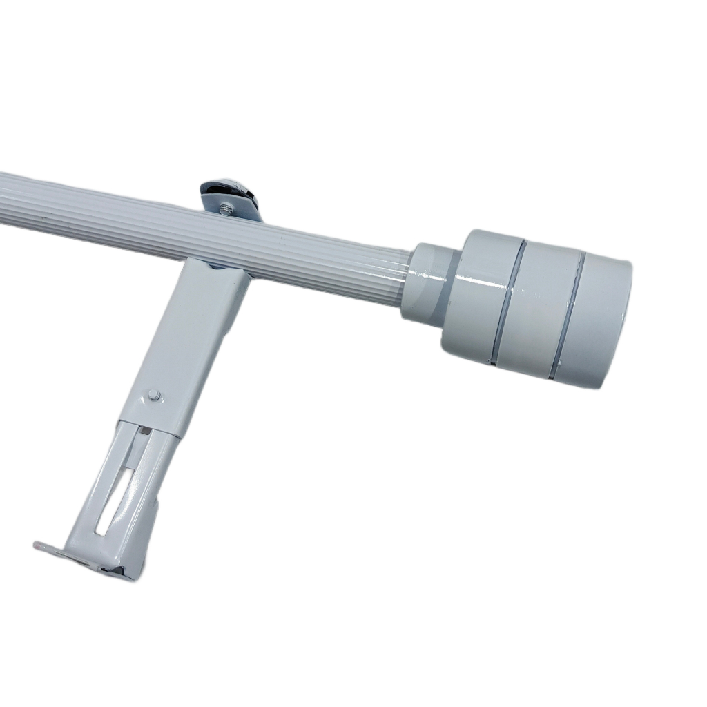 Batang Tiang Rel Besi Gorden Jendela Pintu Minimalis Hitam Putih 1 1.5 2 2.5 3 4 Meter Full Set