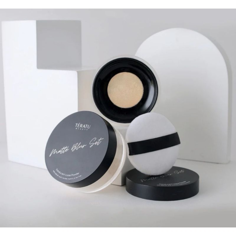 Ready TERATU Matte Blur Set Translucent Loose Powder