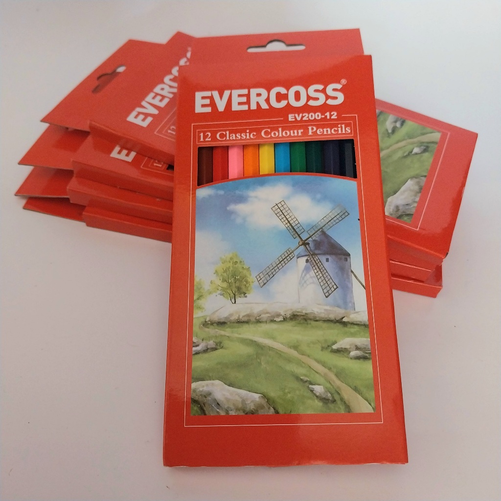 

Pensil Warna Evercross isi 12 Warna Panjang - EV200.12