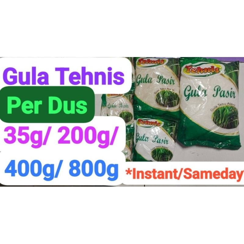 

(Sameday/Instant) 1 Dus Gula Tehnis 35g 100 bks, 200g 60bks, 400g 30bks Dan 800g 15 bks