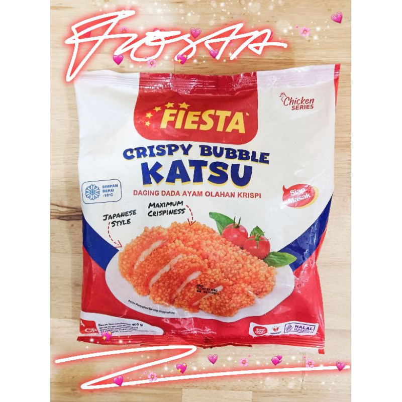 

NEW FIESTA KATSU CRISPY BUBBLE 400 GR/DAGING DADA AYAM KATSU