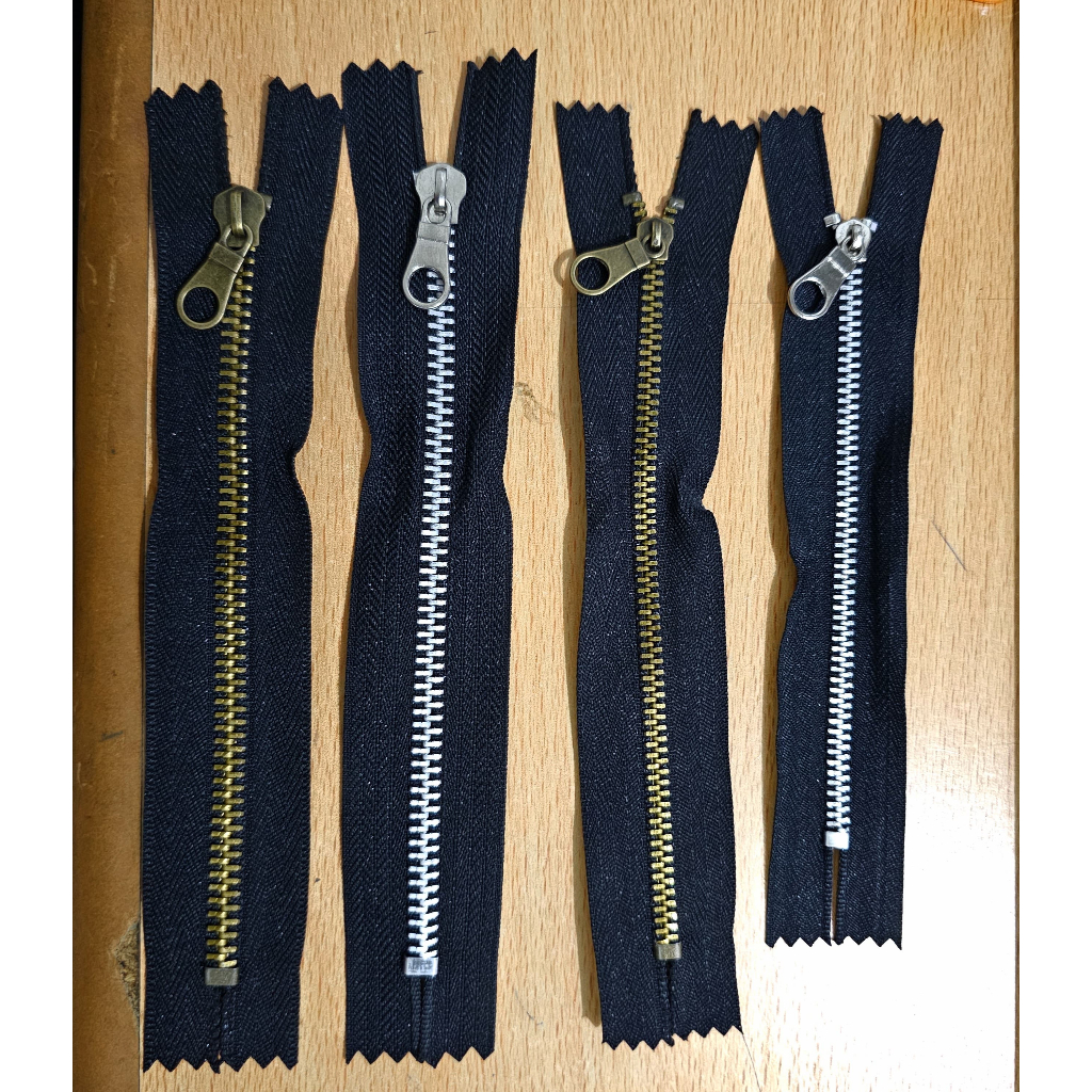 Resleting Saku Besi Aluminium 5 inch/12,5 cm @5 Lusin Resleting Kantong