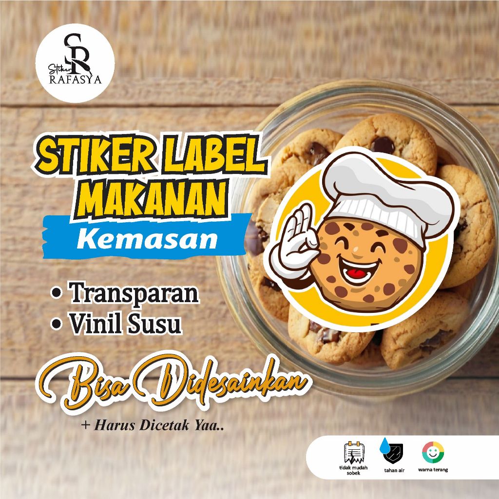 

STIKER | STICKER | CETAK LABEL MAKANAN \ STIKER CUSTOM berbahan kertas / plastik