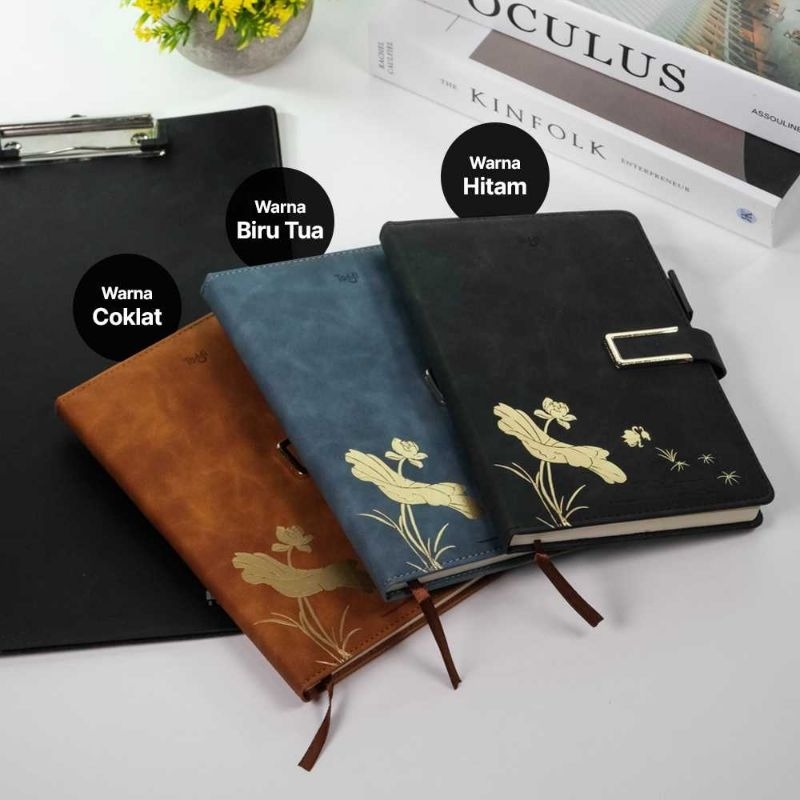 

Buku Tulis Jurnal Leather Notebook Diary A5 80GSM 200 Halaman