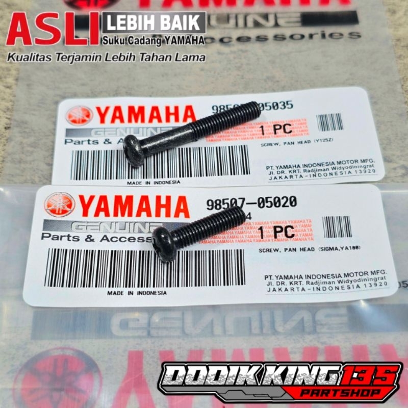 BAUT DUDUKAN POMPA OLI SAMPING F1ZR FIZR FORCE1 ALFA CHAMP ORIGINAL YAMAHA | 98507-05020 98507-05035
