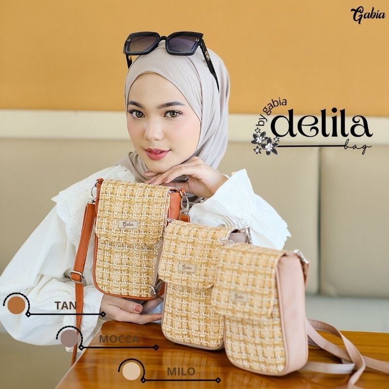 DELILA BAG BY GABIA / TAS HP GABIA / TAS DELILA BY GABIA / TAS SELEMPANG WANITA / TAS MURAH / TAS WA