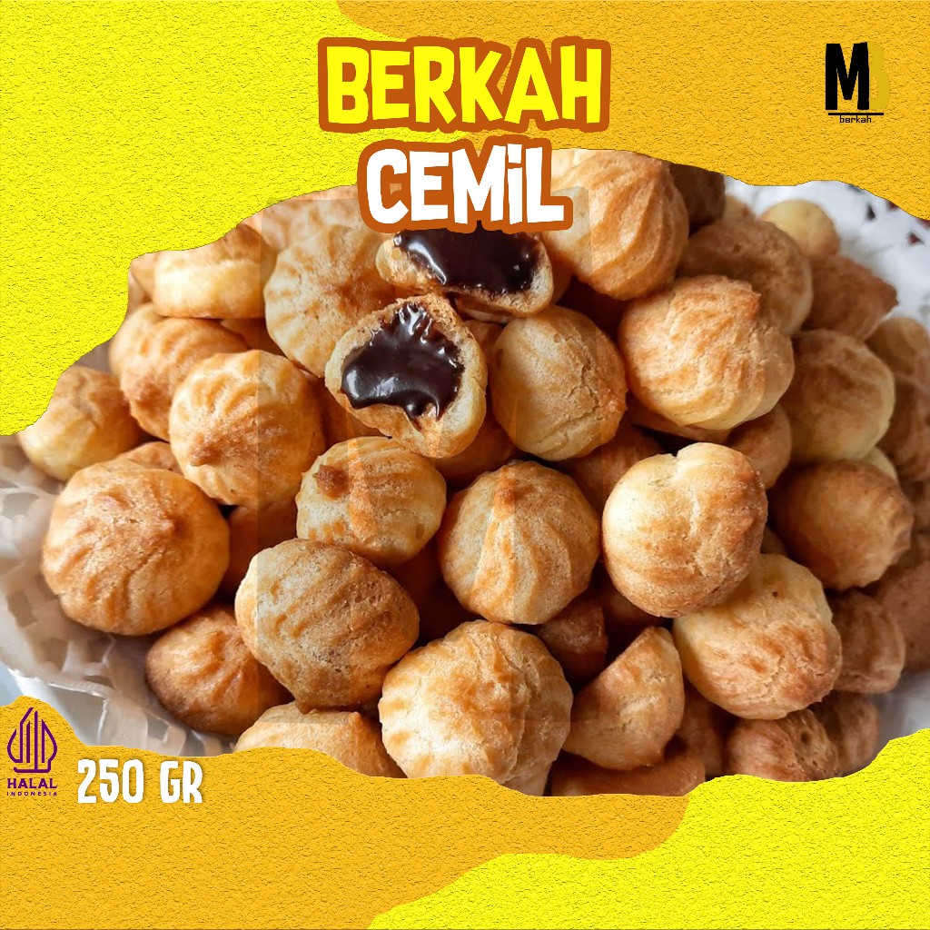 

Kue Soes Coklat 250 gr halal Kue Sus Kering Isi soes coklat lumer Enak Murah
