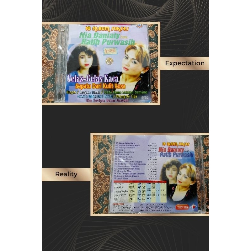 CD audio Nia Daniaty feat ratih Purwasih