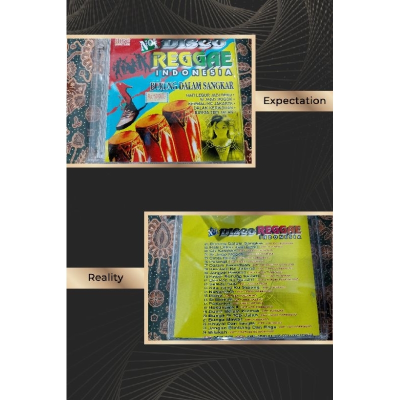 CD audio reggae Indonesia burung dalam sangkar