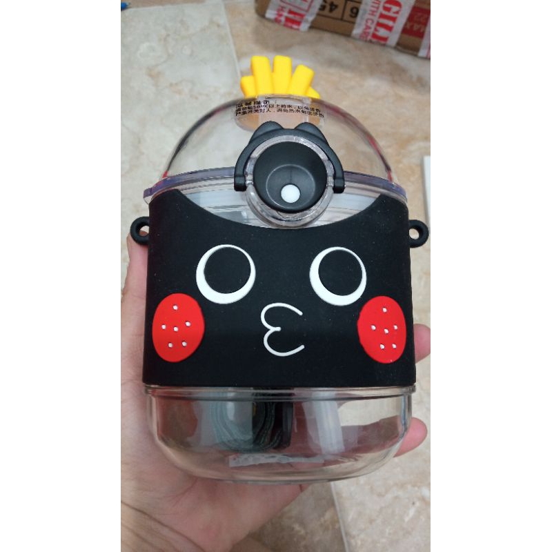 BOTOL MINUM ANAK  + GANTUNGAN ( free bubble )