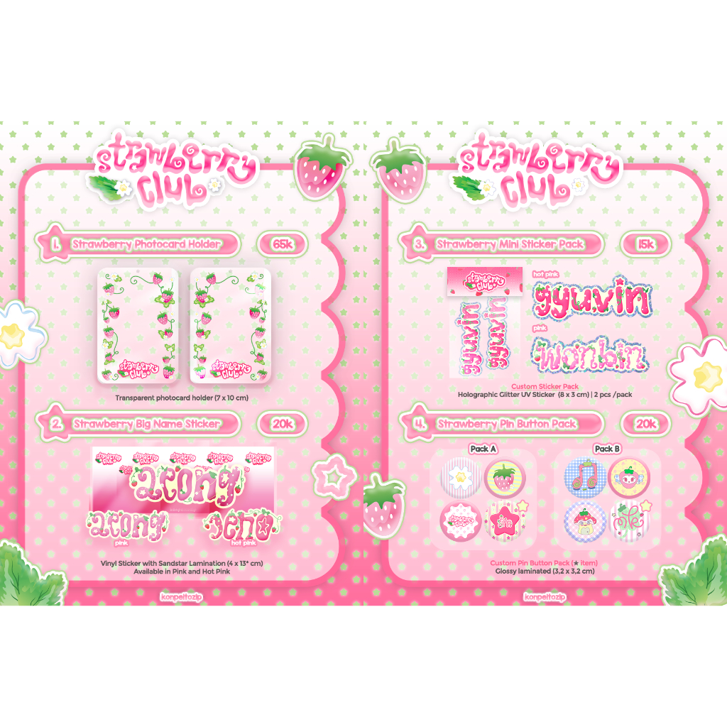 

[read desc!] #2 - Strawberry Club Goods