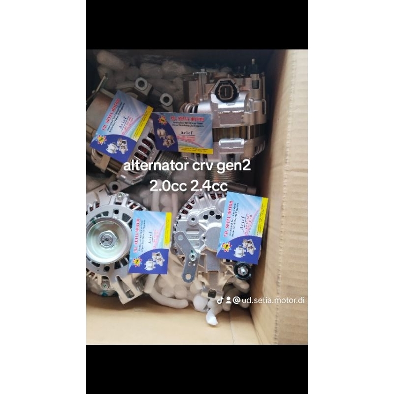 dinamo ampere amper alternator honda crv gen2 gen 2 garansi 1 tahun