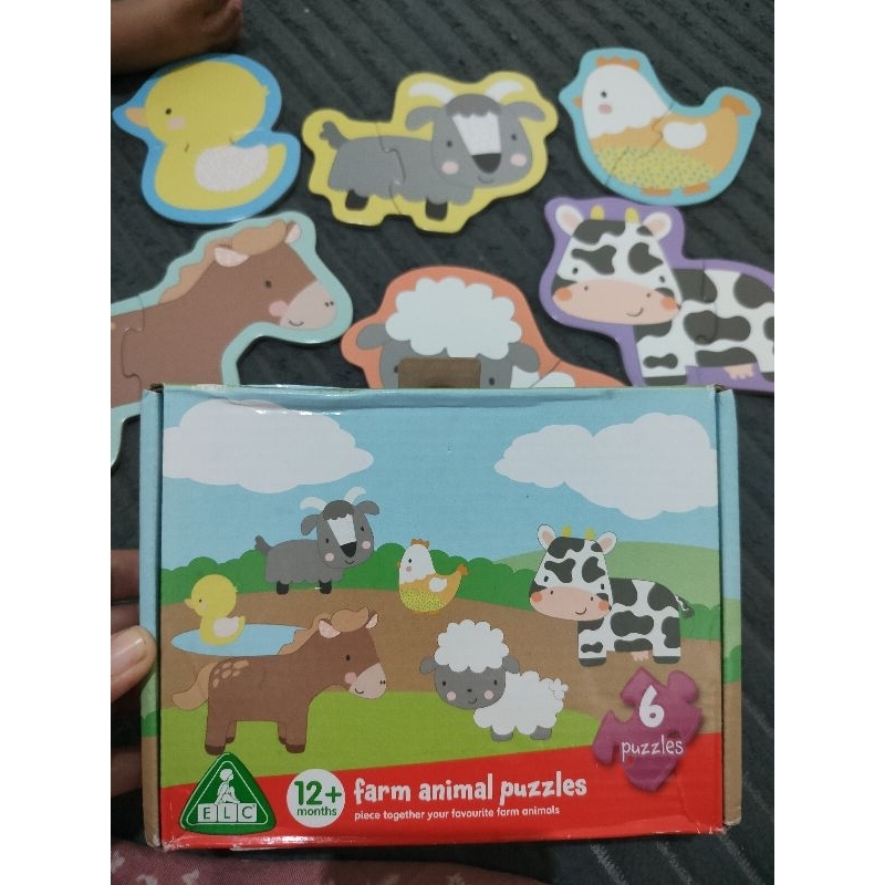 ELC Farm Animal Puzzles preloved