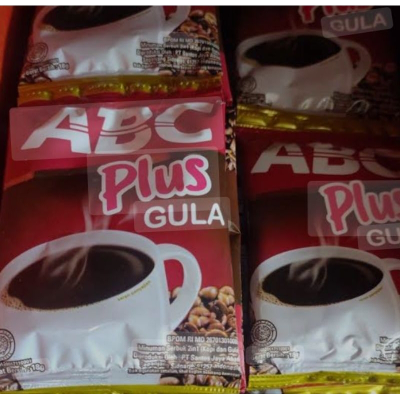 

kopi abc plus gula 10 sachet
