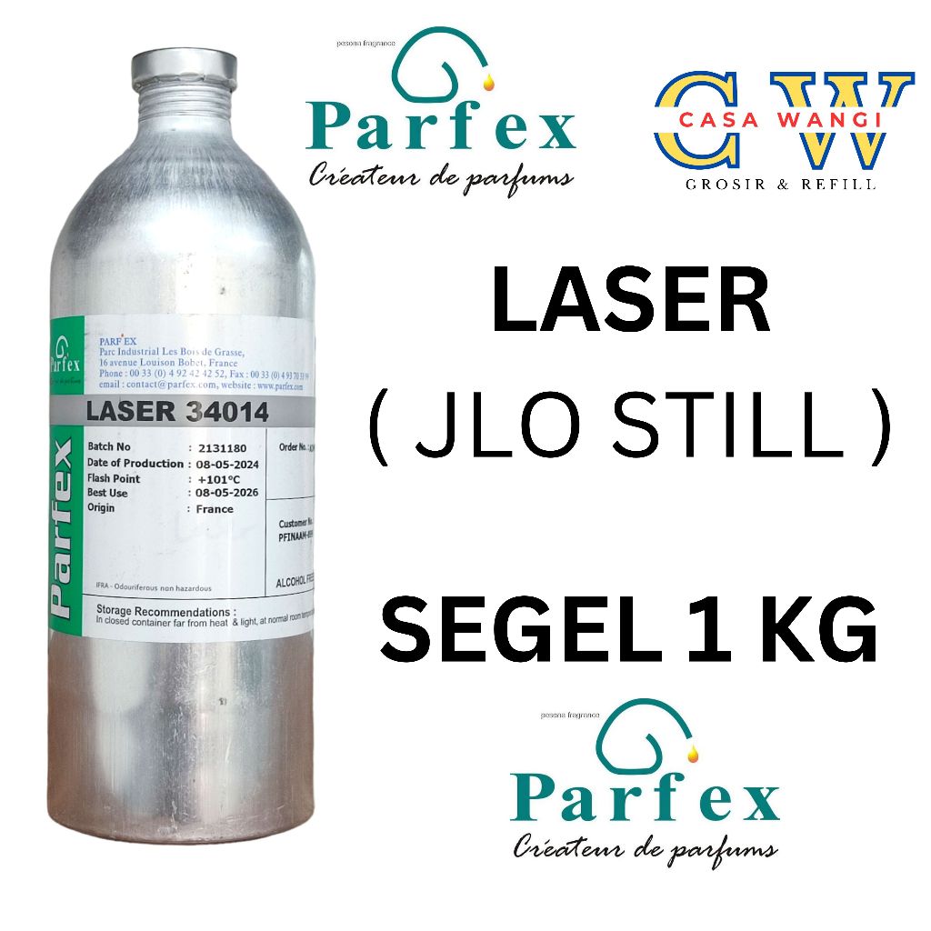 (SEGEL 1 KG) LASER BY PARFEX KEMASAN SEGEL 1 KG.SERAH AROMA JLO STIL DARI PARFEX