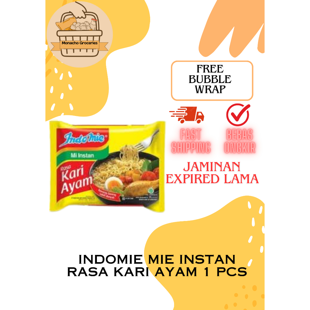 

INDOMIE MIE INSTAN RASA KARI AYAM 1 PCS