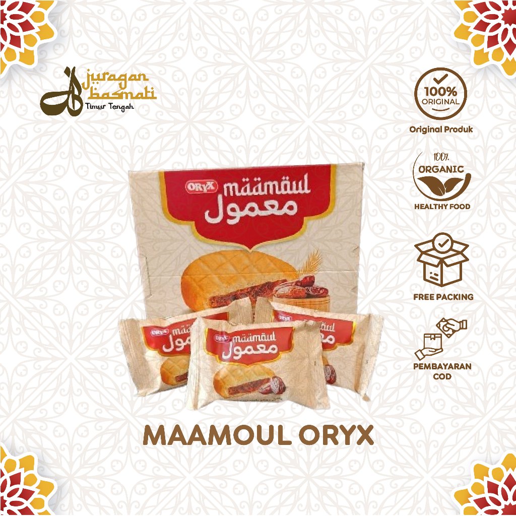 

Techaddict Store Biskuit Maamoul Oryx 1Box Isi 16Pcs Kurma Renyah