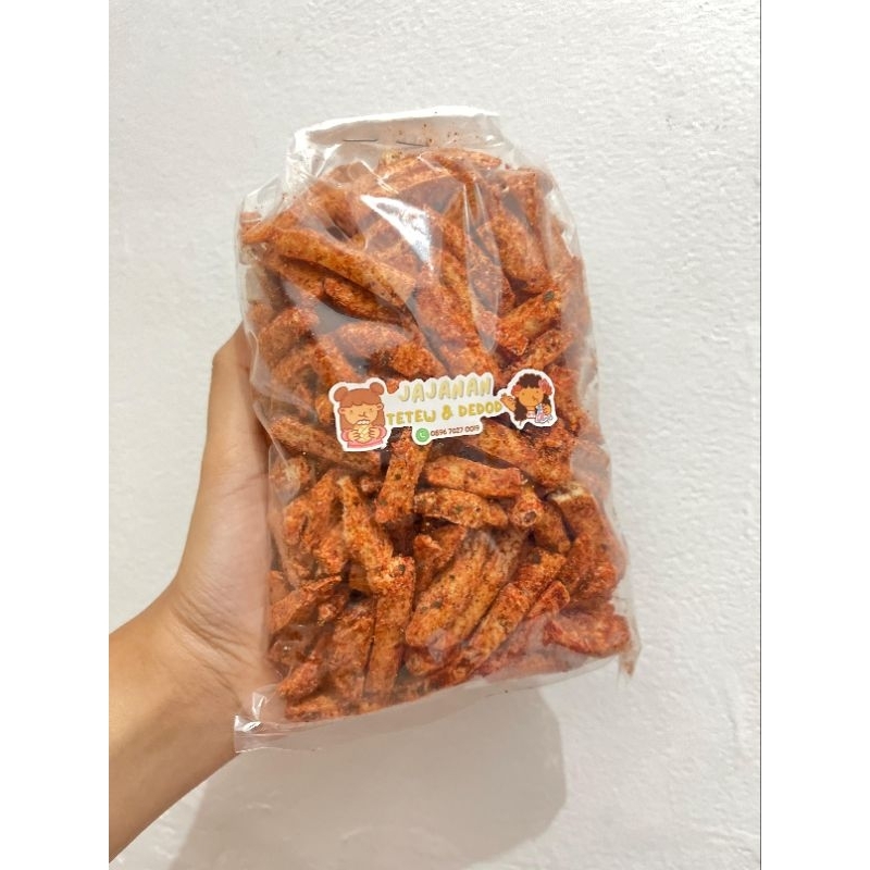

Basreng Stik Pedas Daun Jeruk 250 gram