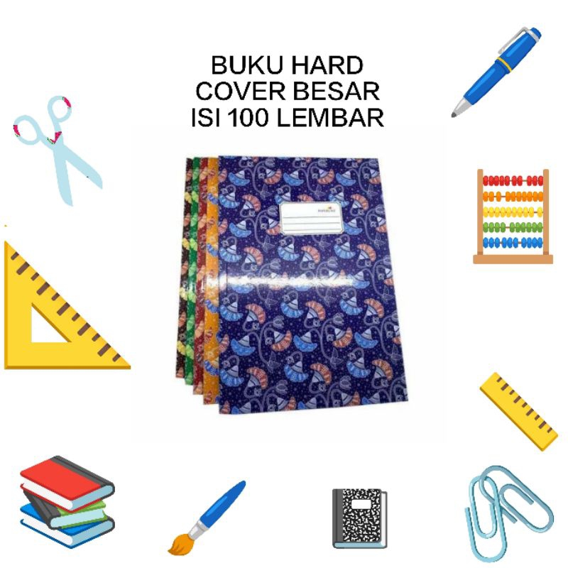 

BUKU HARD COVER BESAR ISI 100 LEMBAR ~ Berkualitas Murah Meriah