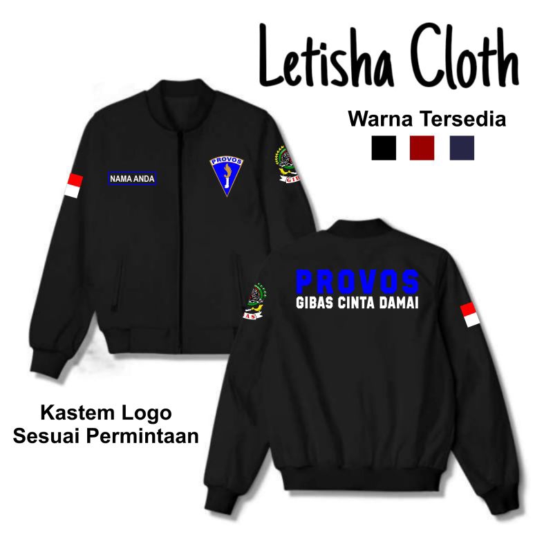 bomber provost gibas//jaket provost gibas//jaket gibas//jaket bomber//jaket parasut//jaket murah ber