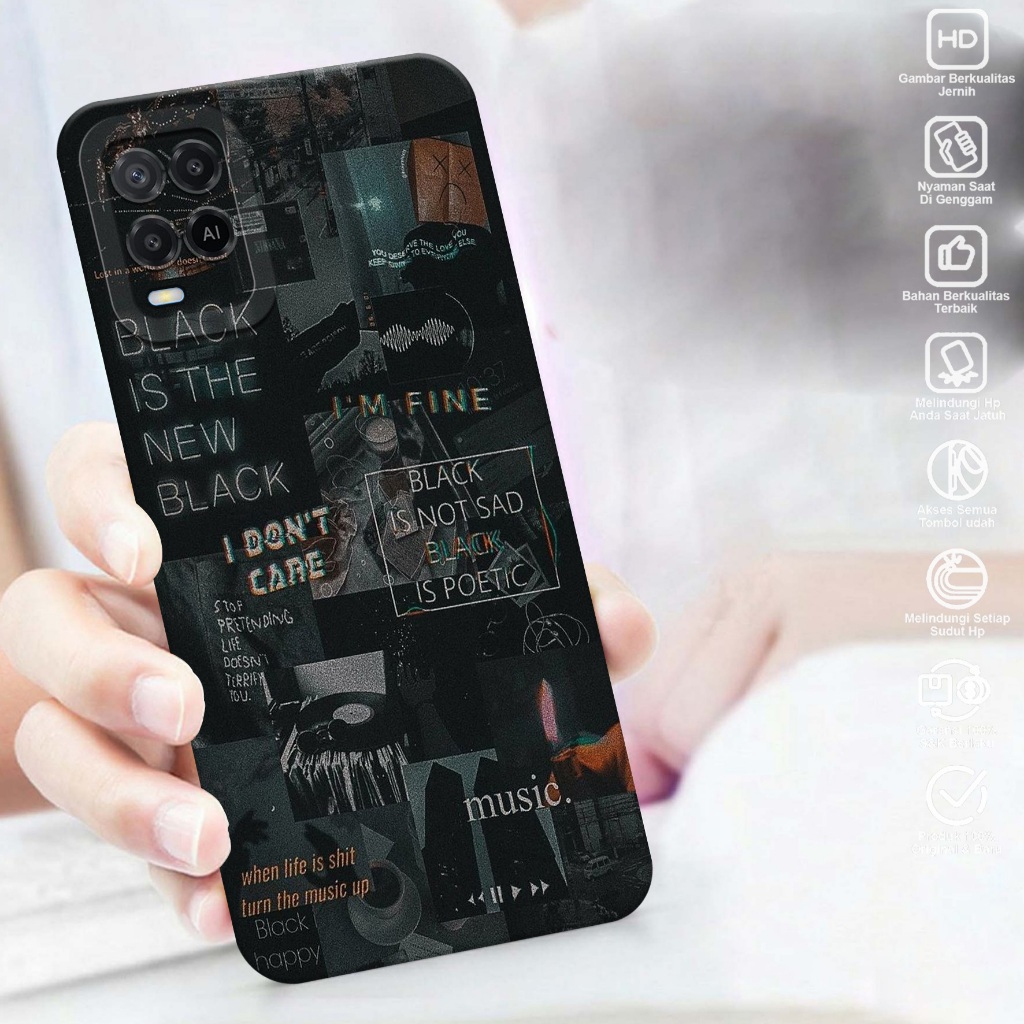 Case Hp Oppo A54 - Casing Hp Oppo A54 - Softcase Oppo A54 Motif AESTHETIC - Case Oppo A54 - Case Hp 