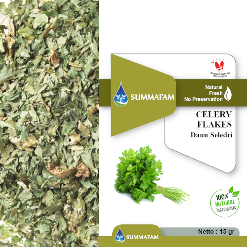 

Summafam Dried Celery Flakes - Daun Seledri Kering