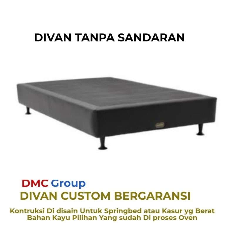 Dipan Divan Kasur Springbed Rangka Tanpa Sandaran Bandung