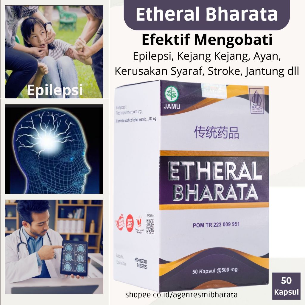 Obat Epilepsi Ayan Ampuh | Obat Kejang Ampuh | Etheral Bharata | Cordepro Bharata Original
