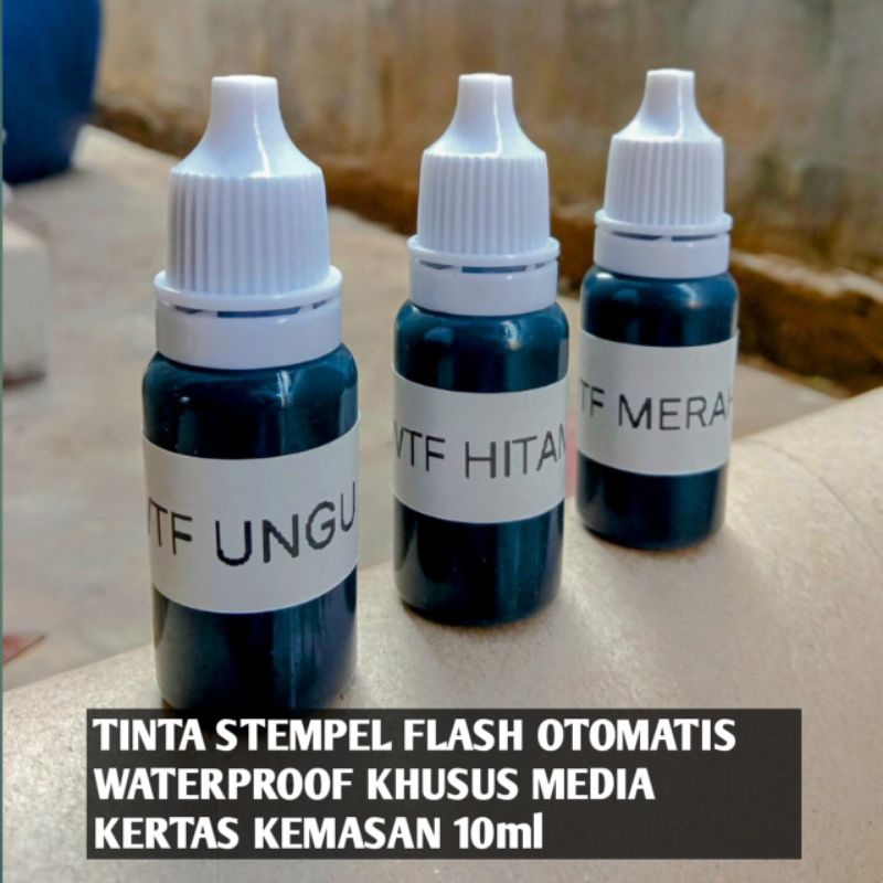 

TINTA STEMPEL FLASH WATERPROOF UNTUK MEDIA KERTAS ISI 10ml