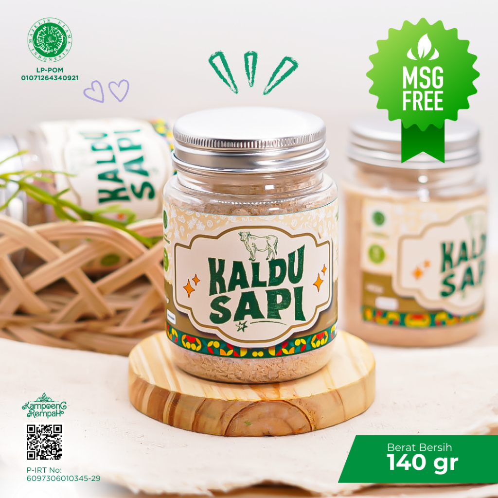 

Kampoeng Rempah | Bumbu Kaldu Sapi NON MSG kemasan 140 gr
