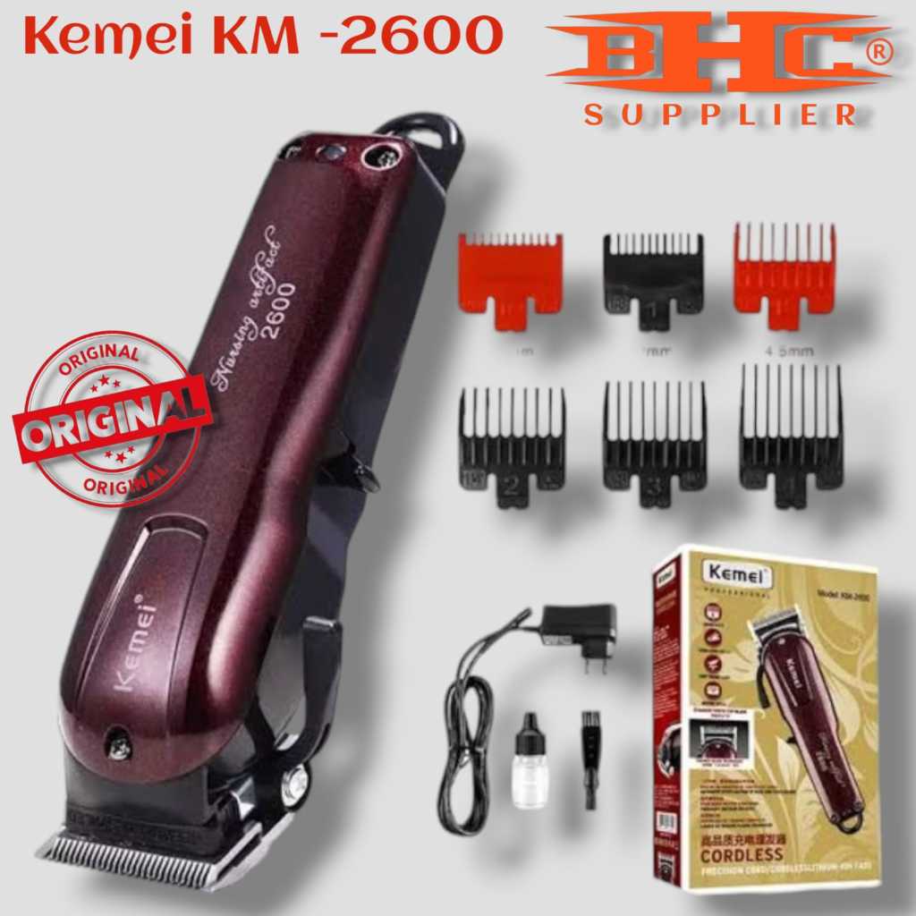 KEMEI 2600 HAIR CLIPPER ORIGINAL MESIN CUKUR RAMBUT TANPA KABEL