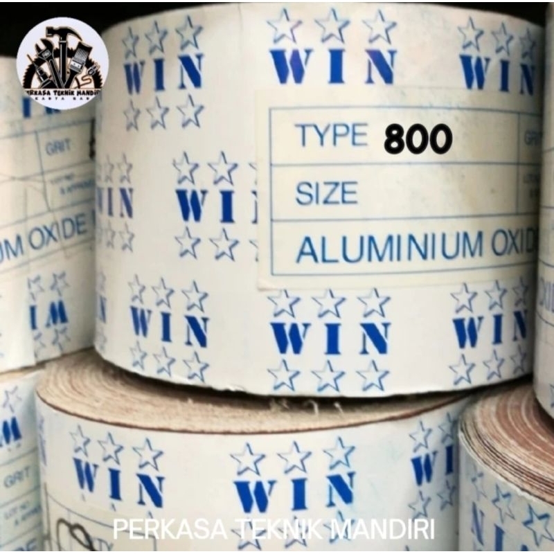 Amplas Roll 4" Merek Win Grit 800